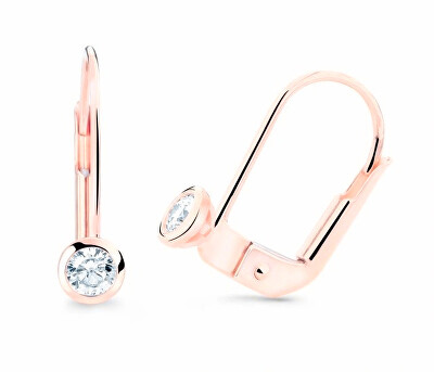 Cutie Jewellery - Visací náušnice z růžového zlata Z8007-55-10-X-4