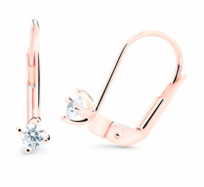Cutie Jewellery - Visací náušnice z růžového zlata Z8014-55-10-X-4
