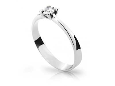 Cutie Jewellery - Zásnubní prsten z bílého zlata se zirkonem Z6899-1905-10-X-2