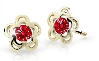 Cutie Jewellery - Půvabné zlaté dětské náušnice C2204-30-X-1