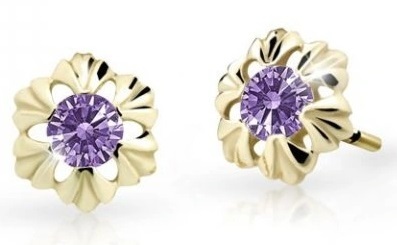 Cutie Jewellery - Zlaté dětské náušnice C2213-30-X-1