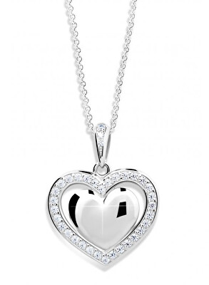 Cutie Jewellery - Zlatý přívěsek ve tvaru srdce se zirkony Z6305-2405-40-10-X-2