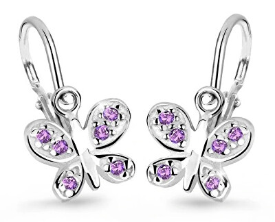 Cutie Jewellery - Dětské náušnice z bílého zlata C2748-10-X-2