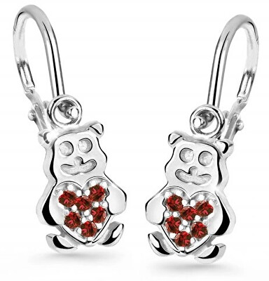 Cutie Jewellery - Dětské náušnice z bílého zlata Medvídci C2751-10-X-2