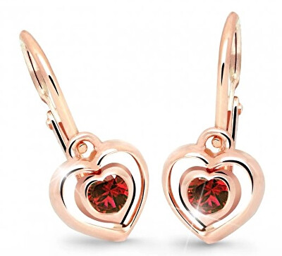 Cutie Jewellery - Dětské srdíčkové náušnice C2752-10-X-4