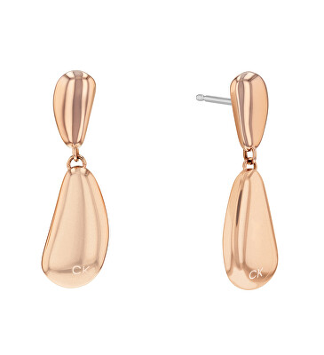 Calvin Klein - Bronzové visací náušnice Radiant Drops 35000608