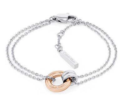Calvin Klein - Dvojitý bicolor náramek z oceli Duality 35000633