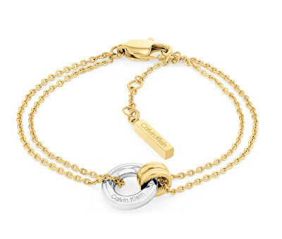 Calvin Klein - Dvojitý bicolor náramek z oceli Duality 35000632
