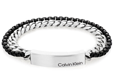 Calvin Klein - Dvojitý ocelový bicolor náramek Industrial Hardware 35000566
