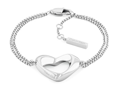 Calvin Klein - Dvojitý ocelový náramek Srdce Enchanting 35000758
