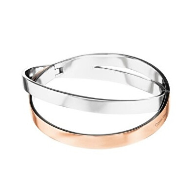 Calvin Klein - Dvojitý pevný náramek z oceli Elliptical 35000851