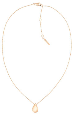 Calvin Klein - Bronzový náhrdelník z oceli Tear Drop Sculptured Drops 35000085