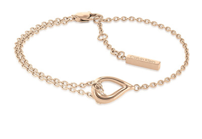Calvin Klein - Elegantní bronzový náramek Sculptured Drops 35000078