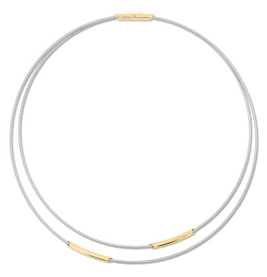 Calvin Klein - Elegantný dvojitý bicolor náhrdelník z ocele 35000987