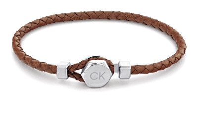 Calvin Klein - Elegantní kožený náramek Latch 35000261