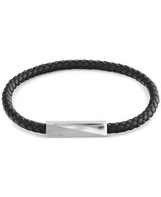 Calvin Klein - Elegantní kožený náramek pro muže Iconic Id 35100055