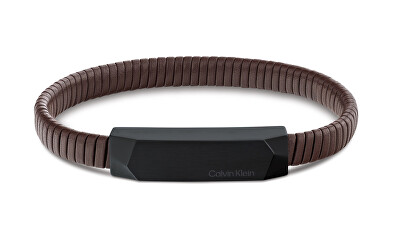 Calvin Klein - Elegantní kožený náramek pro muže Magnify 35100014