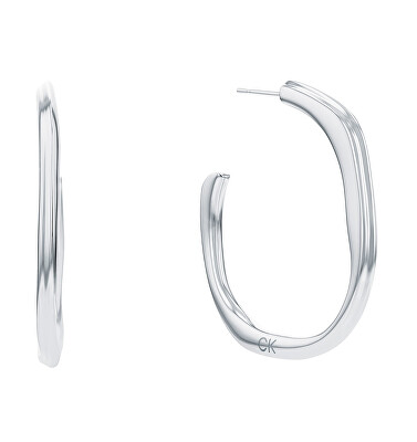 Calvin Klein - Elegantní kruhové náušnice z oceli Elemental 35000643