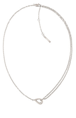 Calvin Klein - Elegantní ocelový náhrdelník Sculptured Drops 35000080