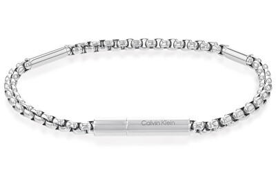 Calvin Klein - Elegantní pánský náramek z oceli Cylinder Links 35000574