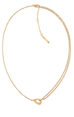 Calvin Klein - Elegantní pozlacený náhrdelník Sculptured Drops 35000081