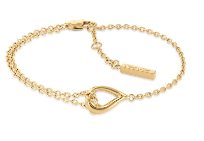 Calvin Klein - Elegantní pozlacený náramek Sculptured Drops 35000077