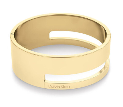 Calvin Klein - Pevný pozlacený náramek Geometric Essentials 35000673