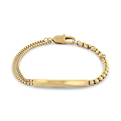 Calvin Klein - Elegantní pozlacený náramek pro muže Iconic Id 35100066