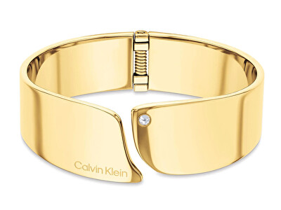 Calvin Klein - Fashion pozlacený otevřený náramek Cherished 35000657