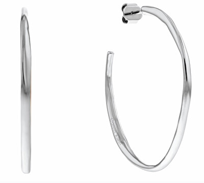 Calvin Klein - Kruhové ocelové náušnice Molten Pebble 35000113