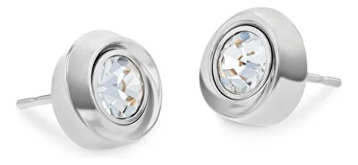 Calvin Klein - Luxusní ocelové náušnice s krystaly Twisted Bezel Solitaire 35000771