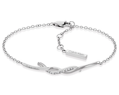 Calvin Klein - Luxusní ocelový náramek s krystaly Crystallized Weave 35000577