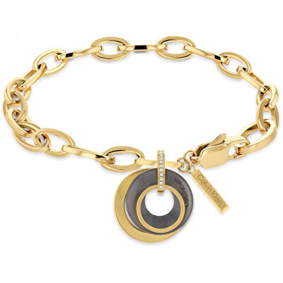 Calvin Klein - Luxusní pozlacený náramek s krystaly 35000154