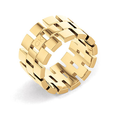 Calvin Klein - Luxusní pozlacený prsten Geometric 35000325