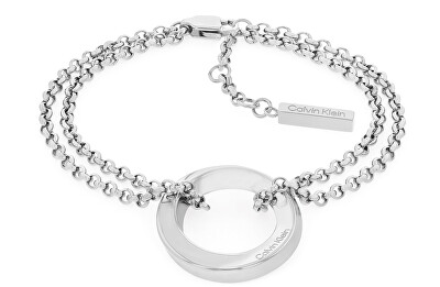 Calvin Klein - Dvojitý ocelový náramek Sculptural 35000336