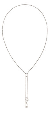 Calvin Klein - Moderní ocelový náhrdelník s posuvným zapínáním Sculptured Drops 35000086
