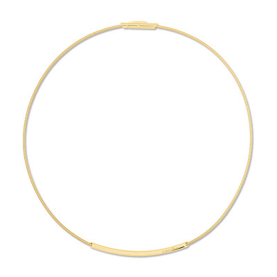 Calvin Klein - Moderný pevný náhrdelník z pozlátenej ocele 35000983