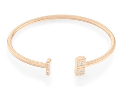 Calvin Klein - Módní bronzový pevný náramek s krystaly 35000369