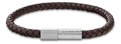 Calvin Klein - Módní kožený náramek Industrial Facets 35100089