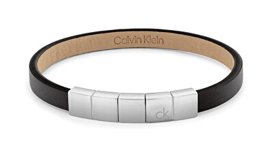 Calvin Klein - Módní kožený náramek Minimalistic Squares 35100062