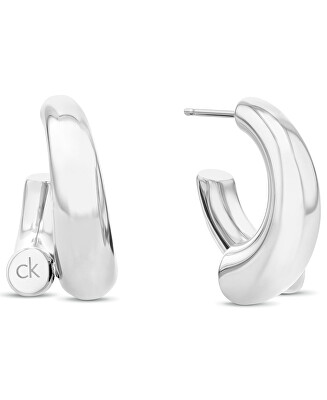 Calvin Klein - Módní kruhové náušnice z oceli Spiral 35000764