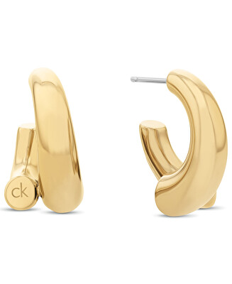 Calvin Klein - Moderní kruhové náušnice z oceli Spiral 35000765