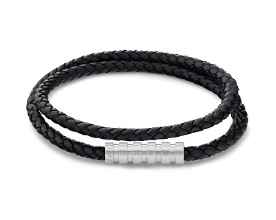 Calvin Klein - Módní pánský kožený náramek Braided 35000093
