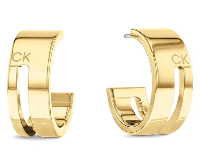 Calvin Klein - Nadčasové kruhové náušnice Geometric Essentials 35000676