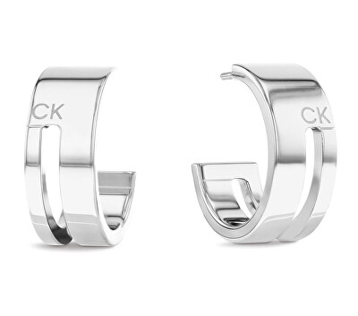 Calvin Klein - Nadčasové kruhové náušnice Geometric Essentials 35000677