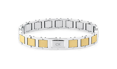 Calvin Klein - Nadčasový bicolor náramek pro muže Link 35100009