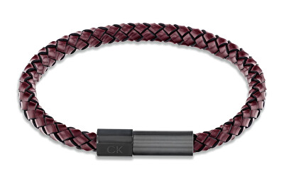 Calvin Klein - Nadčasový kožený náramek pro muže Industrial Facets 35100045