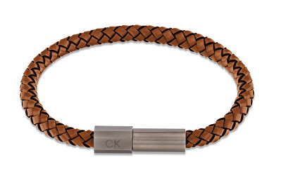 Calvin Klein - Nadčasový kožený náramek pro muže Industrial Facets 35100046