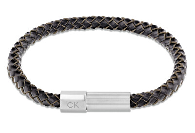 Calvin Klein - Nadčasový kožený náramek pro muže Industrial Facets 35100047