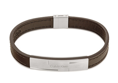 Calvin Klein - Nadčasový pánský kožený náramek 35000057